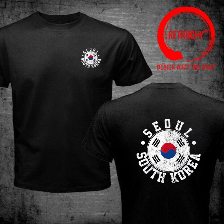 Street Fashion Seoul - 재미있는 디자인 빈티지 디스트레스드 서울 한국