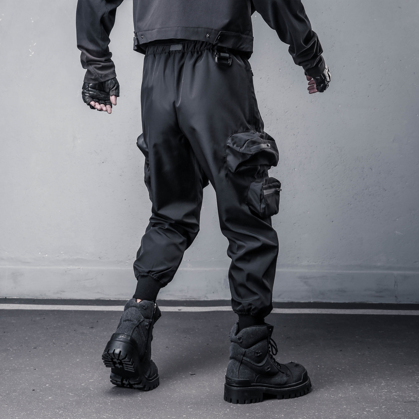 Techwear Pants Tactical - 디자이너 기술 의류 스타일의 오버올, 남성