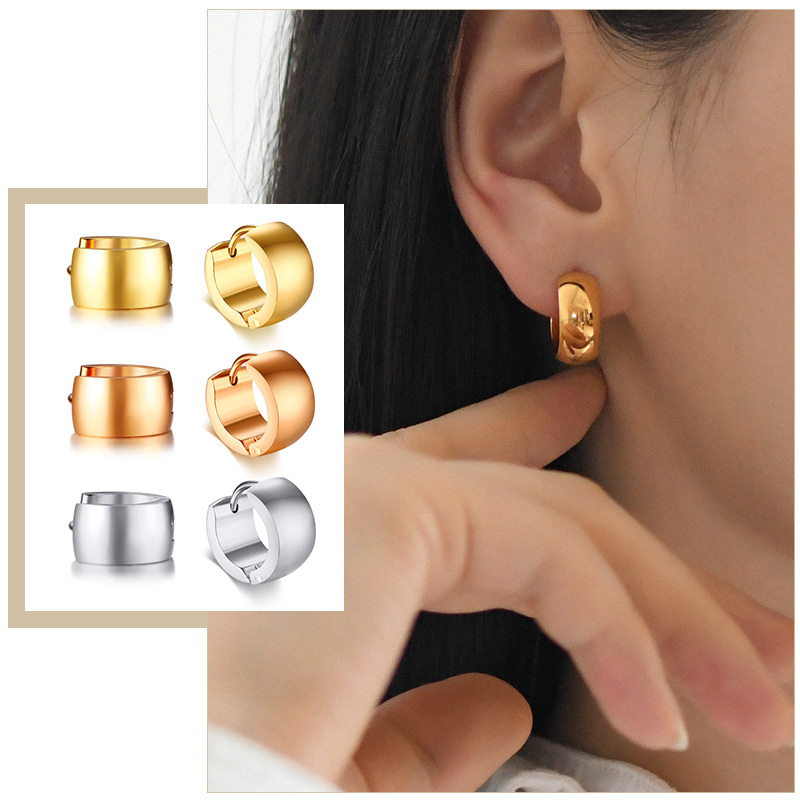 Street Fashion Earrings - 여성을위한 미니멀리스트 후프 귀걸이, 작은 간단한