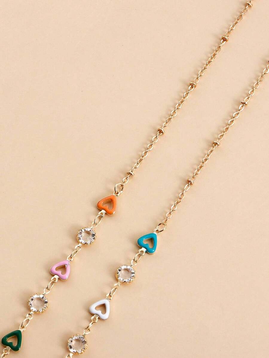 Street Fashion Necklace - 1pc 안경용 미끄럼 방지 로프, 수제