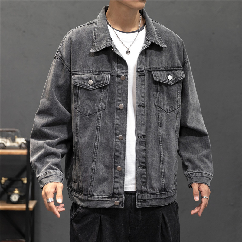 새로운 데님 재킷 남성 빈티지 진 코트 스트리트 패션  - Street Fashion Jacket Men 리뷰 및 가격