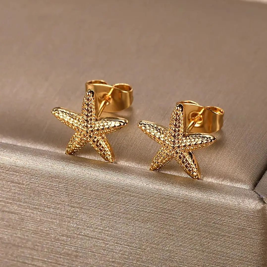 여성스러운 개성을 담은 패셔너블하고 트렌디한 불가사리  - Street Fashion Earrings 리뷰 및 가격