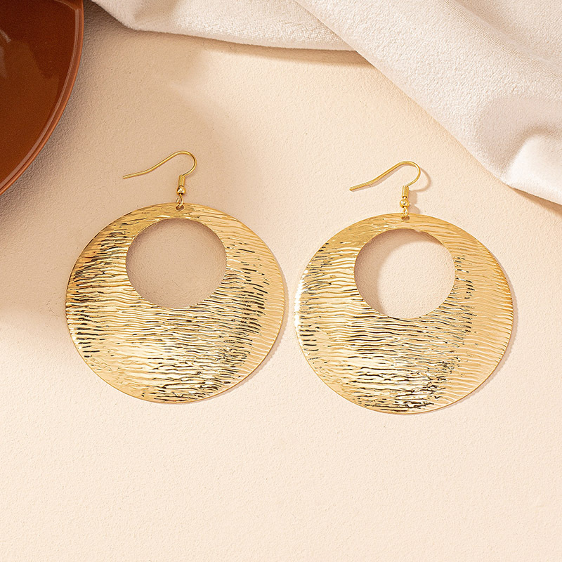 과장된 대형 원형 귀걸이 여성 스트릿 스타일 레트로 디 - Street Fashion Earrings 리뷰 및 가격