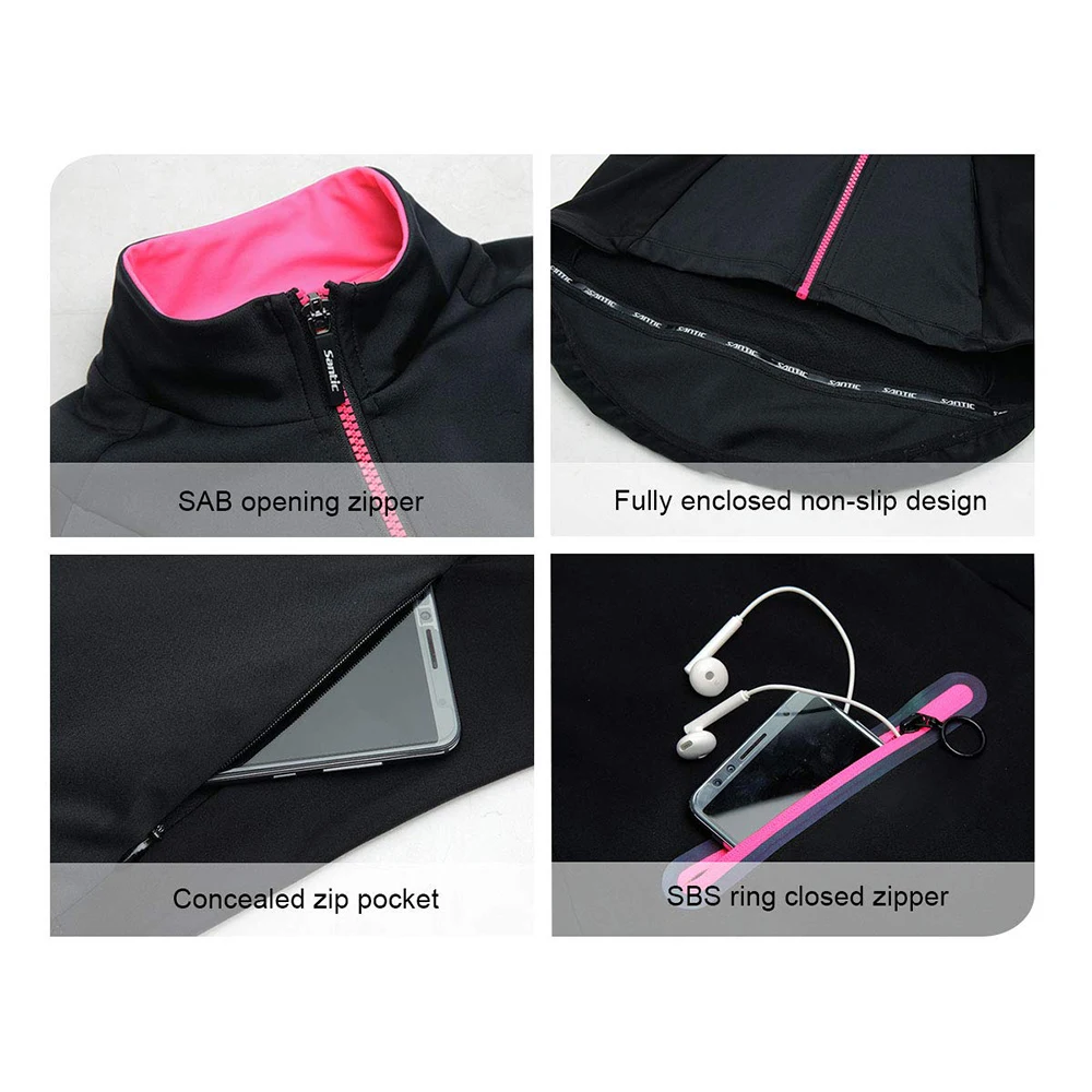 Santic Womens 양털 자전거 코트 겨울 열 사 - Windbreak Shell Jacket 리뷰 및 가격