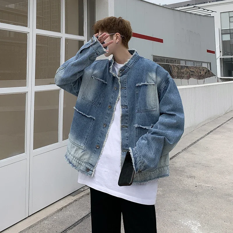 미국 레트로 힙합 로우 엣지 데님 재킷 남성 2026  - Street Fashion Jacket Men 리뷰 및 가격