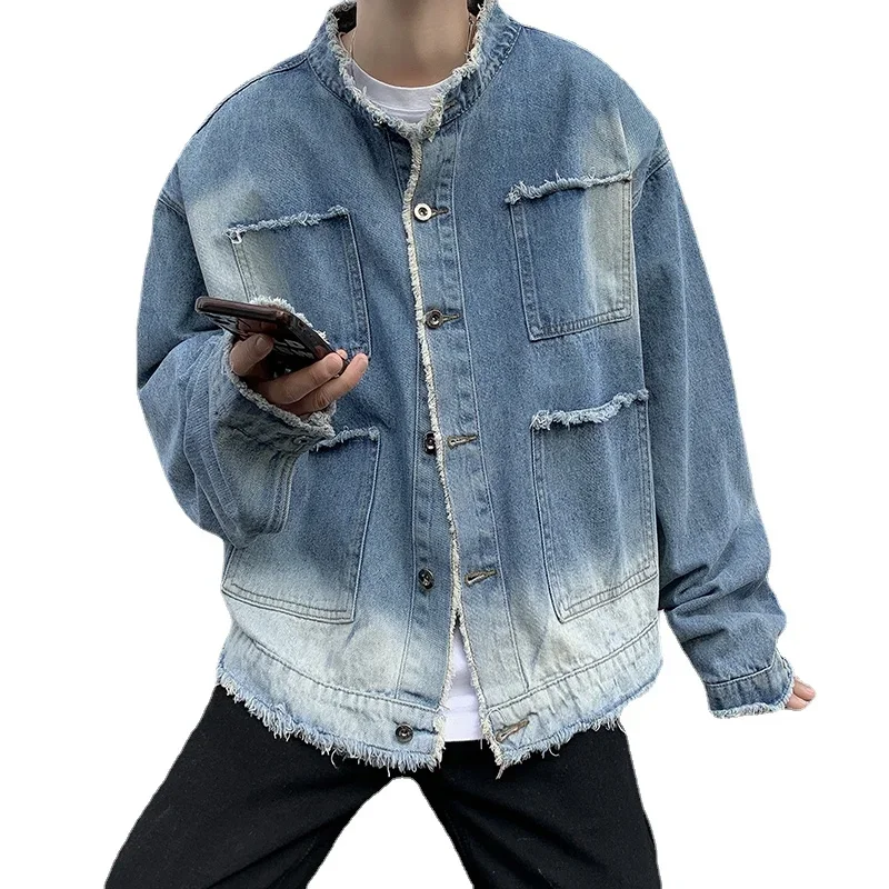 미국 레트로 힙합 로우 엣지 데님 재킷 남성 2026  - Street Fashion Jacket Men 리뷰 및 가격