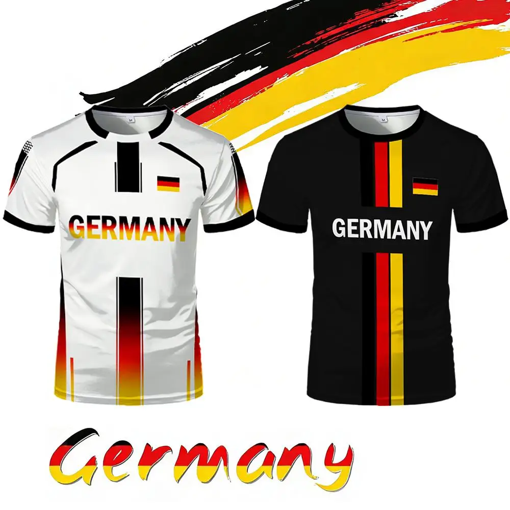 2026 독일 국기 지도 프린트 유니섹스 티셔츠, 3D - Street Fashion Germany 리뷰 및 가격