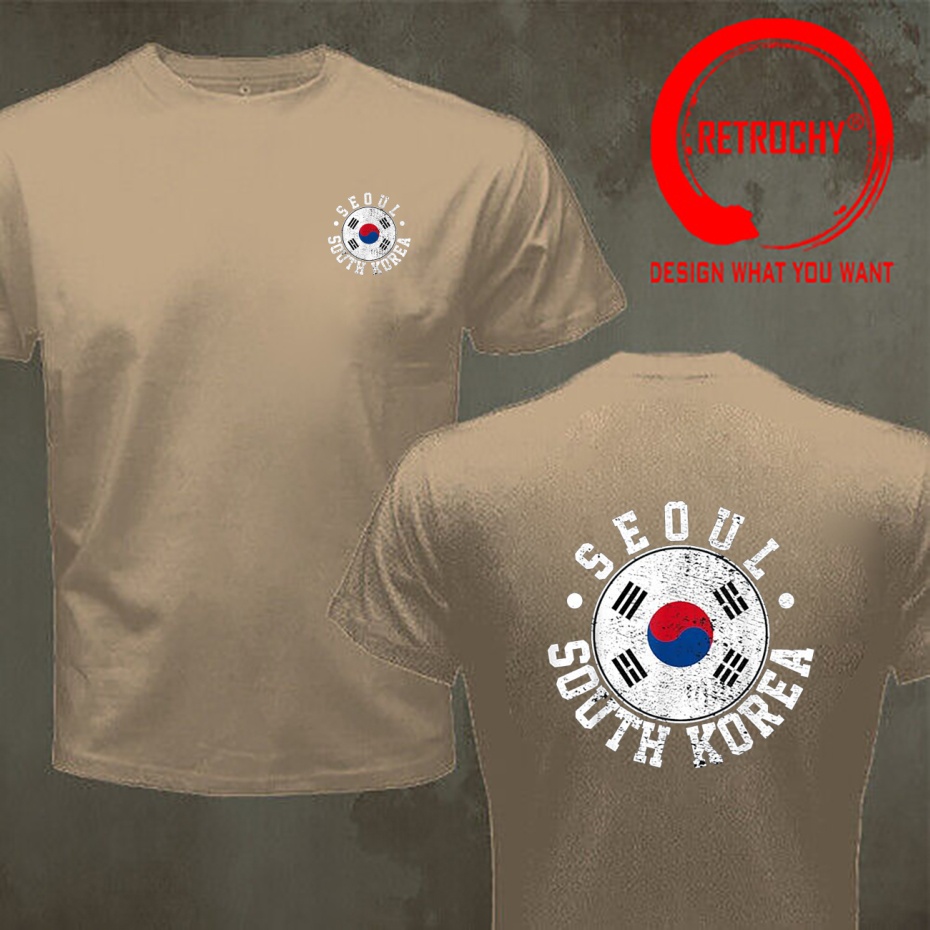 재미있는 디자인 빈티지 디스트레스드 서울 한국 셔츠 남 - Street Fashion Seoul 리뷰 및 가격