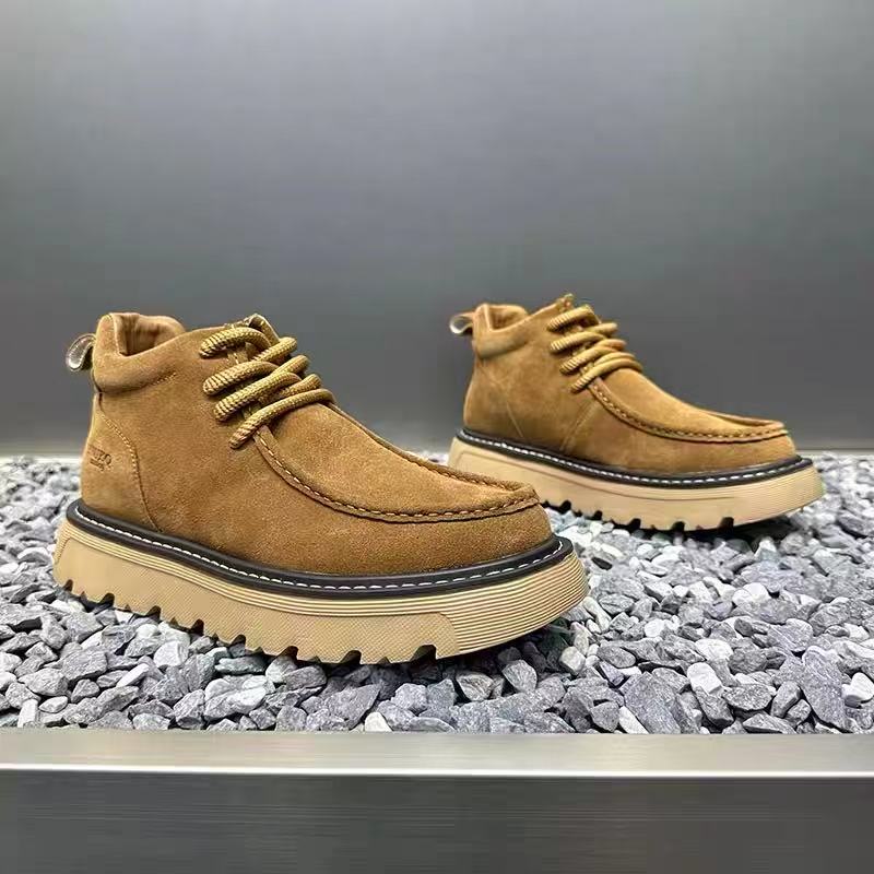 가을 겨울 남성 플랫폼 부츠 디자이너 논슬립 모터사이클 - Street Fashion Walk 리뷰 및 가격