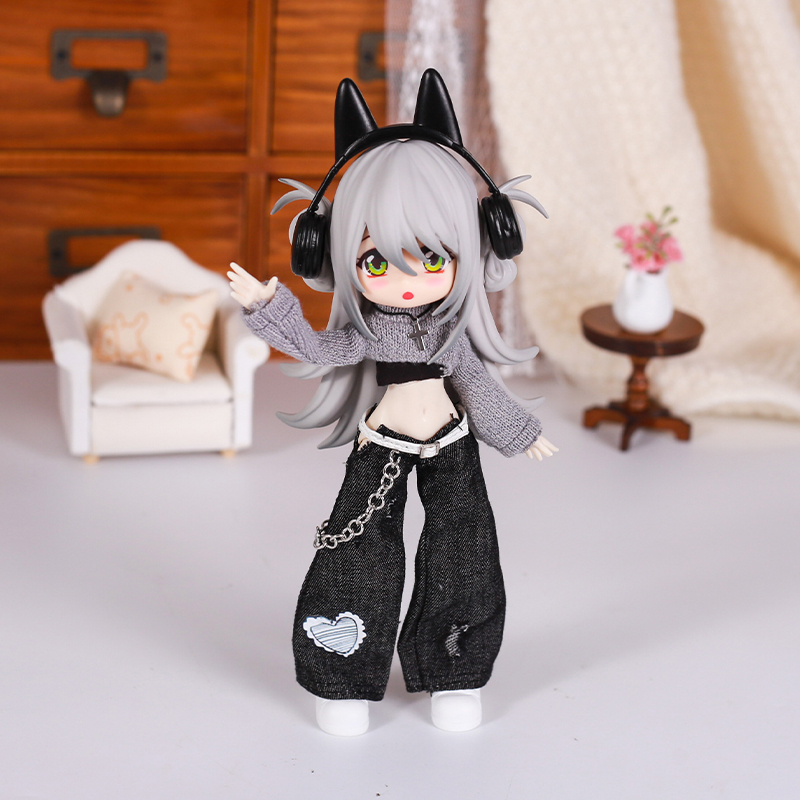Bjd 인형 옷 거리 패션 기질 청바지 조끼 스웨터 세 - Street Fashion Necklace 리뷰 및 가격