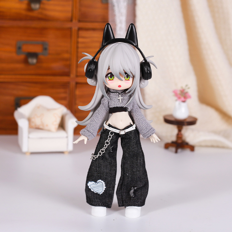 Bjd 인형 옷 거리 패션 기질 청바지 조끼 스웨터 세 - Street Fashion Necklace 리뷰 및 가격