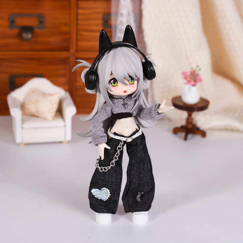 Bjd 인형 옷 거리 패션 기질 청바지 조끼 스웨터 세 - Street Fashion Necklace 리뷰 및 가격
