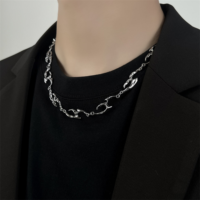 HUANZHI 2025 고딕 넥 체인, 불규칙한 모양의 - Street Fashion Trend 2025 리뷰 및 가격