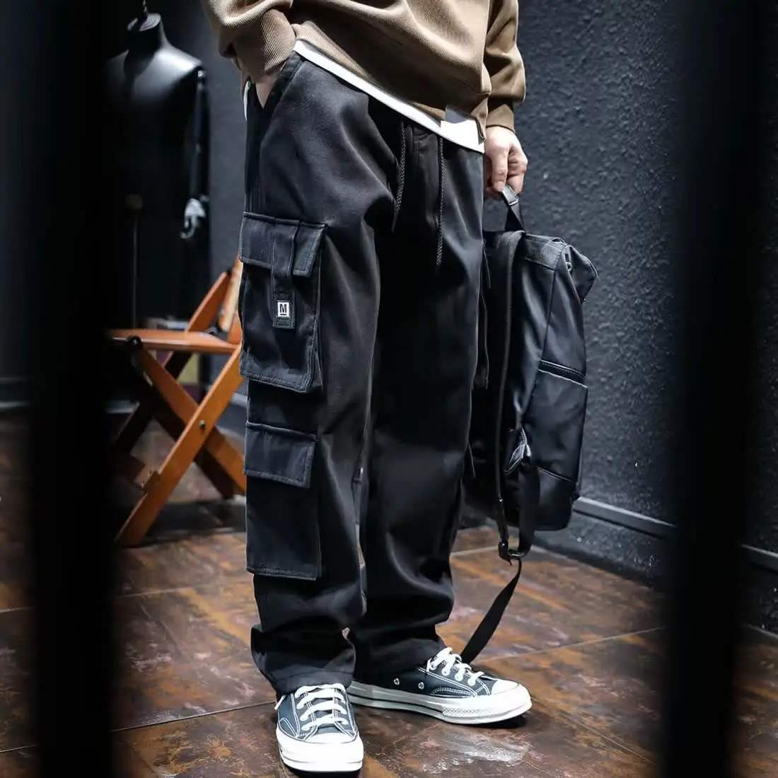 남성용 와이드 멀티 포켓 바지, 빅 사이즈 스트레이트  - Cargo Pant Wide 리뷰 및 가격
