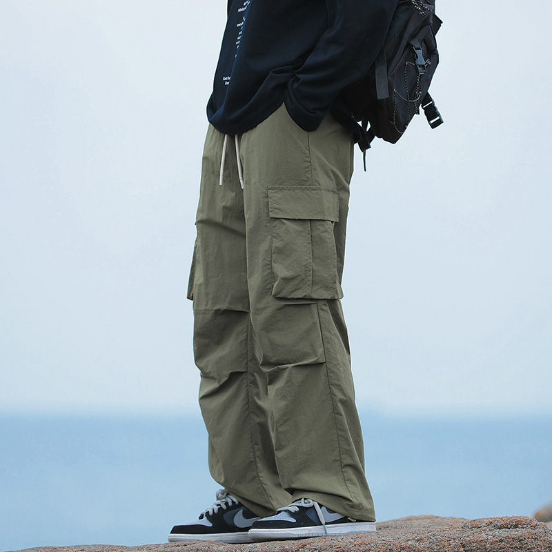 남성용 루즈핏 카고 팬츠 한국 패션 스트리트웨어 남성  - Cargo Pant Wide 리뷰 및 가격