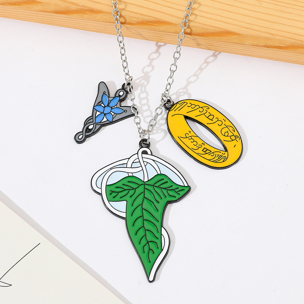 반지의 제왕 엘프 목걸이 패션 크리에이티브 리프 펜던트 - Street Fashion Necklace 리뷰 및 가격