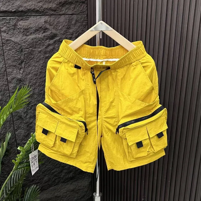 남성용 솔리드 카고 반바지, 루즈핏 지퍼 밴딩 허리,  - Cargo Pant Wide 리뷰 및 가격