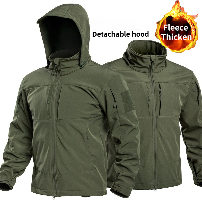 남성용 특수 작전 군사 전술 소프트 쉘 겨울 따뜻한 플 - Windbreak Shell Jacket 리뷰 및 가격