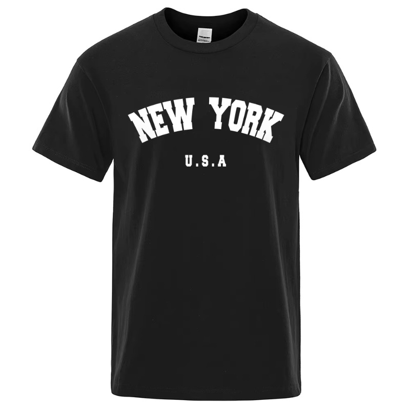 미국 뉴욕 미국 시티 스트리트 프린트 티셔츠 남성용 루 - Street Fashion Of New York 리뷰 및 가격
