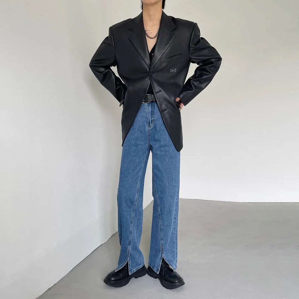 2025 겨울 신상 남성용 긴팔 PU 가죽 재킷 유니섹 - Street Fashion Trend 2025 리뷰 및 가격