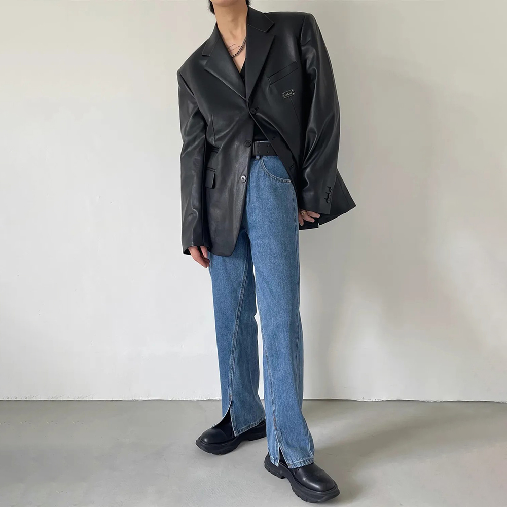 2025 겨울 신상 남성용 긴팔 PU 가죽 재킷 유니섹 - Street Fashion Trend 2025 리뷰 및 가격