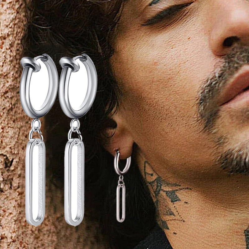 패션 스테인레스 스틸 블레이드 귀걸이 빈티지 면도기 중 - Street Fashion Earrings 리뷰 및 가격