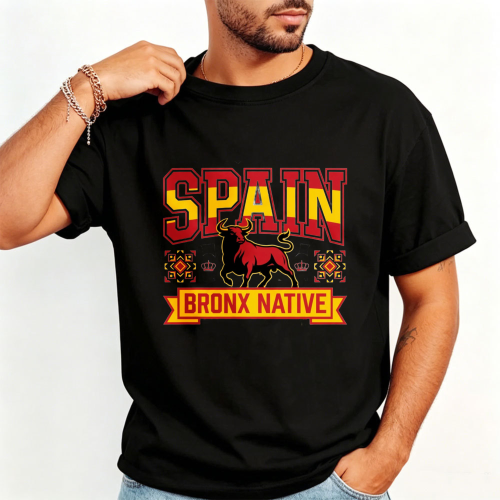 스페인 축구 팬 프린팅 티셔츠 브롱크스 네이티브 패션  - Street Fashion In Spain 리뷰 및 가격