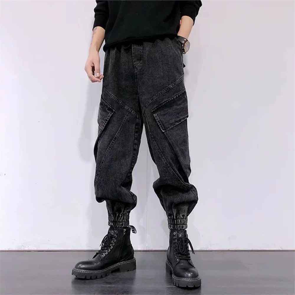 2025 겨울 신상 남성 단색 데님 팬츠 아메리칸 레트 - Street Fashion Trend 2025 리뷰 및 가격