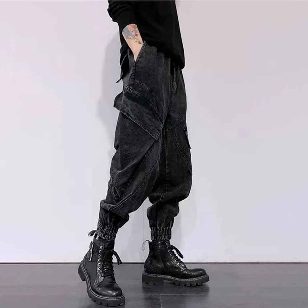 2025 겨울 신상 남성 단색 데님 팬츠 아메리칸 레트 - Street Fashion Trend 2025 리뷰 및 가격