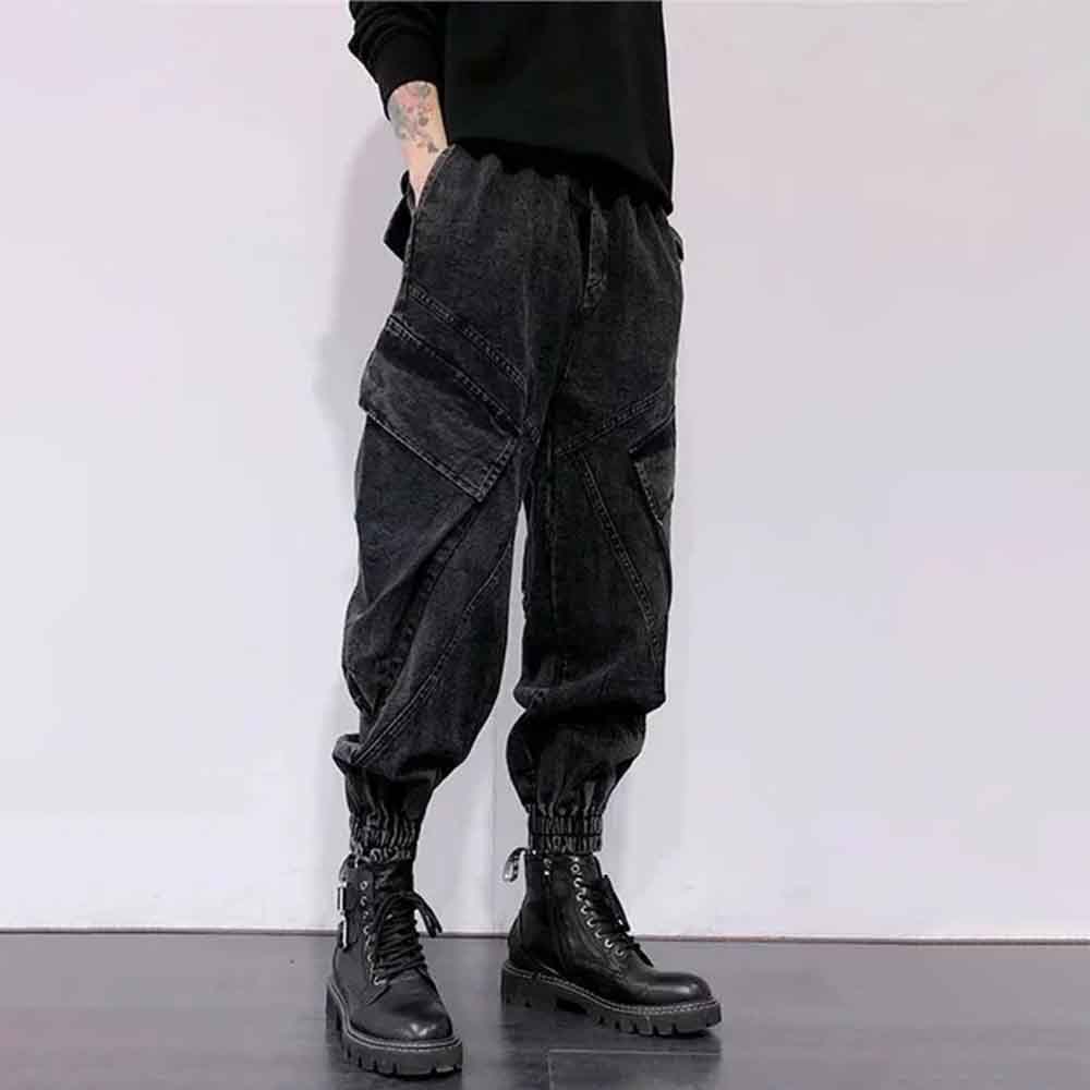 2025 겨울 신상 남성 단색 데님 팬츠 아메리칸 레트 - Street Fashion Trend 2025 리뷰 및 가격