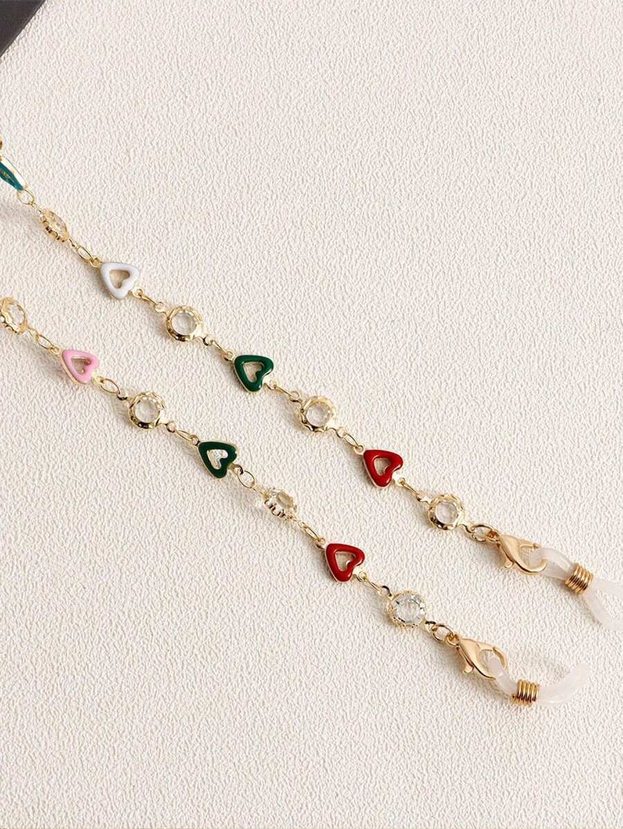 1pc 안경용 미끄럼 방지 로프, 수제 드롭 글레이즈, - Street Fashion Necklace 리뷰 및 가격