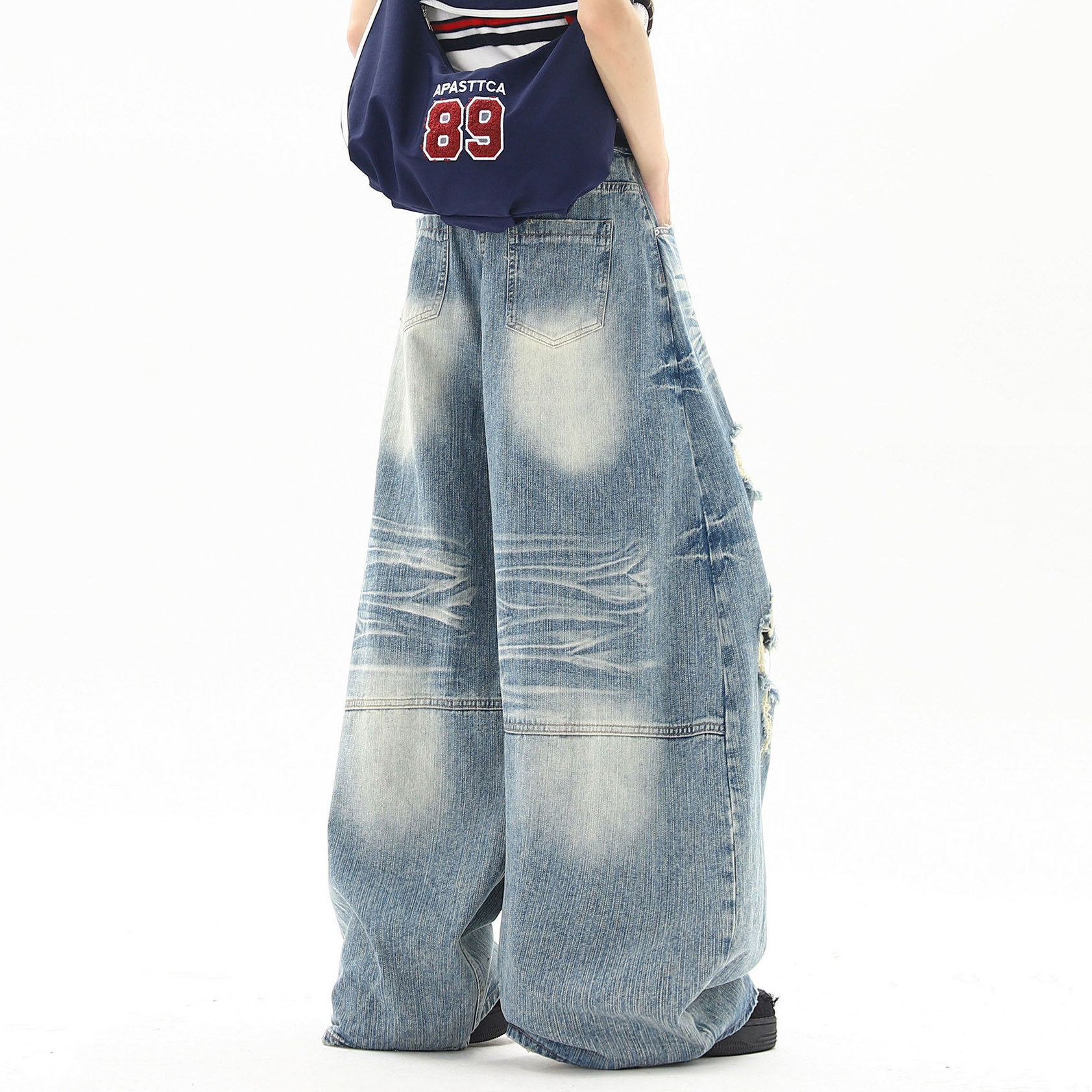 미국 스트릿 스타일 여름 데미지 진 캐주얼 패션 레트로 - Street Fashion Denim 리뷰 및 가격