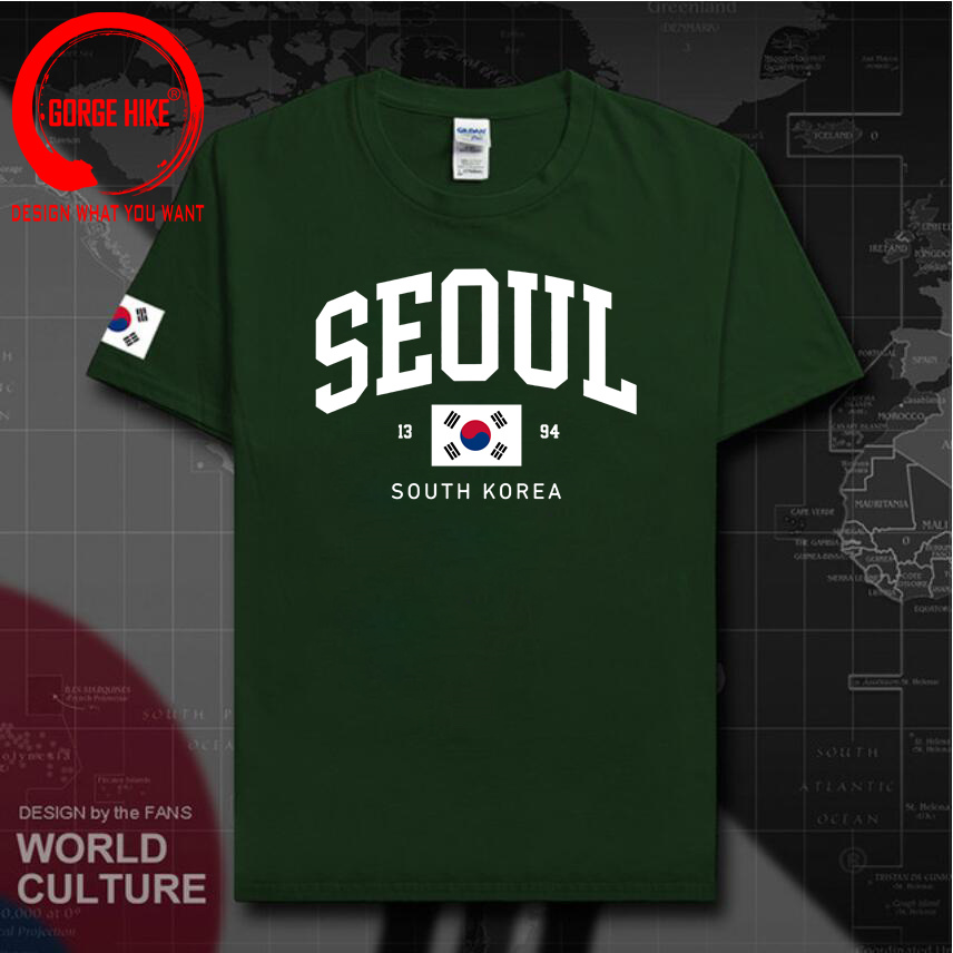 서울 한국 국기 유니섹스 티셔츠 빈티지 클래식 패션 스 - Street Fashion Seoul 리뷰 및 가격