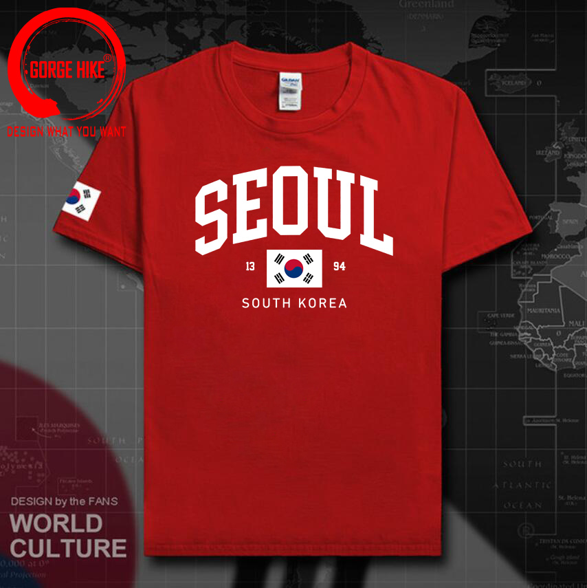 서울 한국 국기 유니섹스 티셔츠 빈티지 클래식 패션 스 - Street Fashion Seoul 리뷰 및 가격