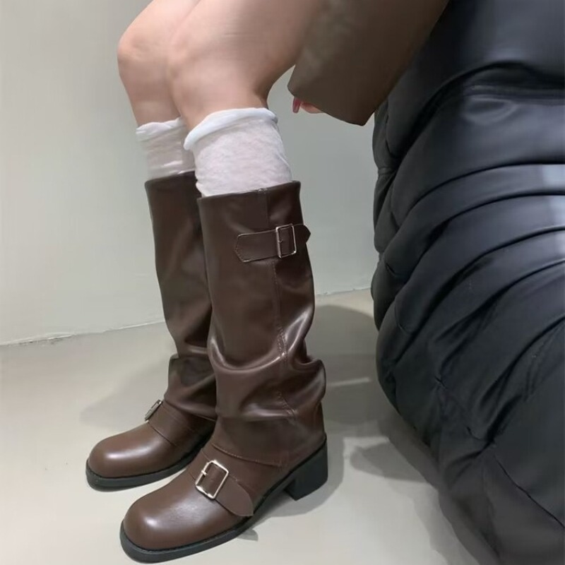 2025 여성 부츠 니하이 플랫폼 청키 힐 트렌드 펑크 - Street Fashion Trend 2025 리뷰 및 가격