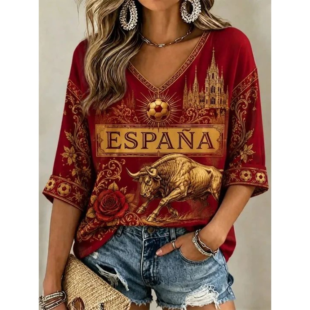 2026 여름 스페인 축구 팬 티셔츠 슬리브 통기성 속 - Street Fashion In Spain 리뷰 및 가격