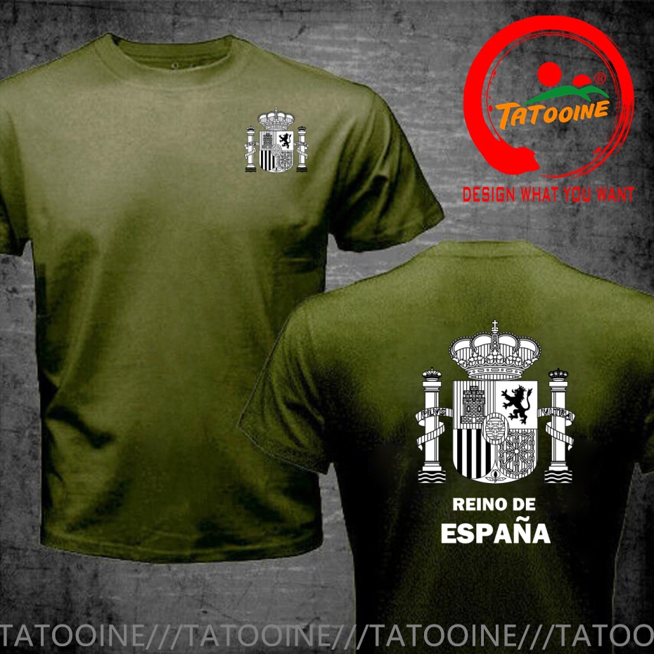 스페인 국가 상징 흑백 문장기 티셔츠 남성 패션 트렌디 - Street Fashion In Spain 리뷰 및 가격
