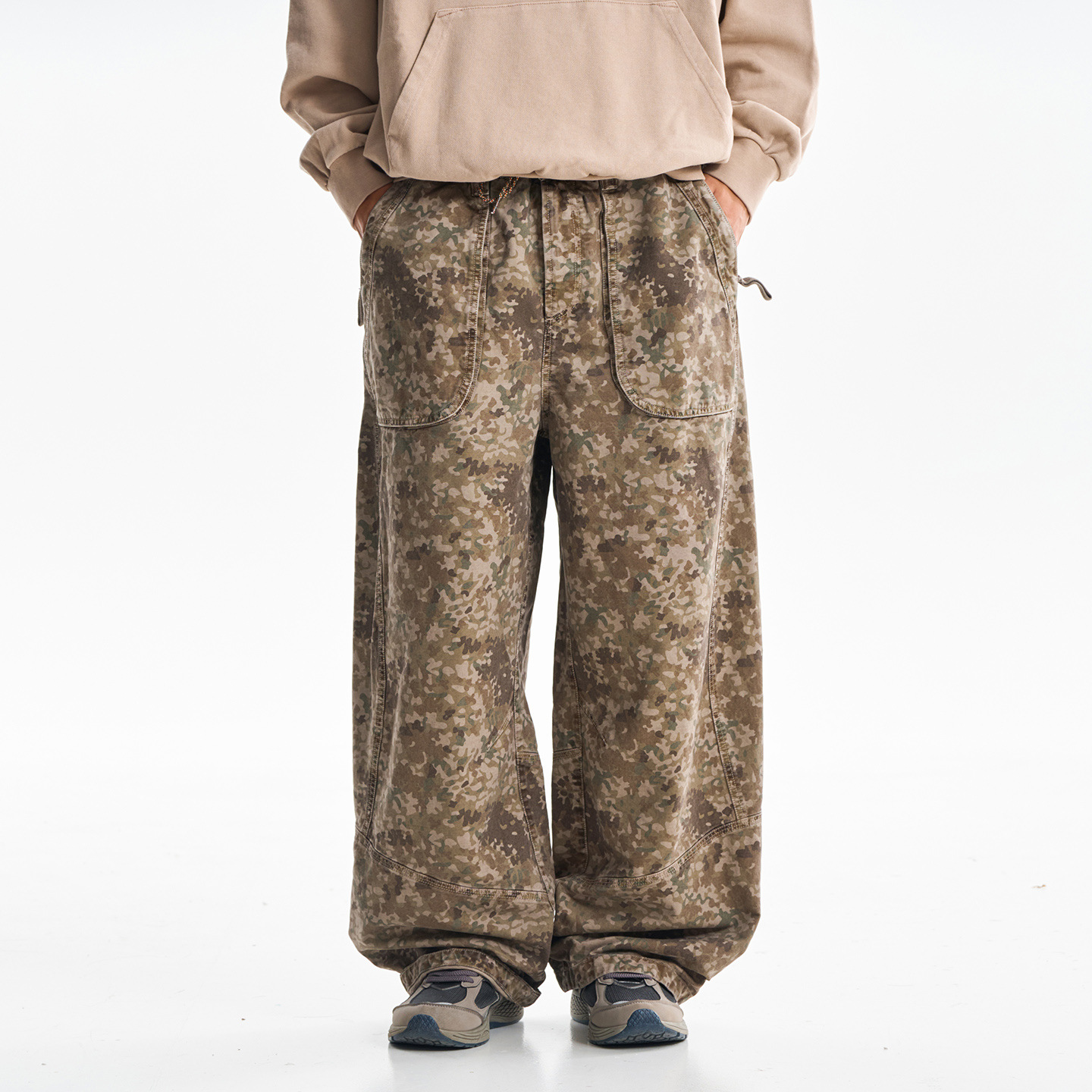 고품질 프린트 코튼 카고 바지 남성 스트리트웨어 패션  - Cargo Pant Wide 리뷰 및 가격