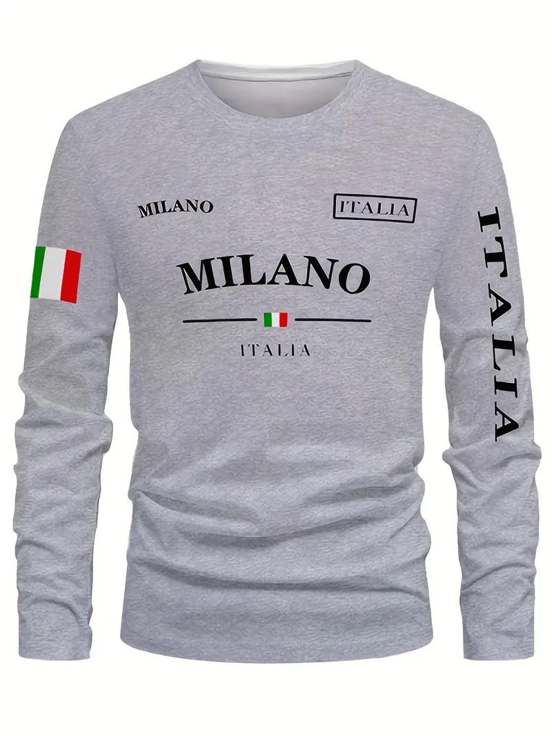 2026 봄/여름 남성용 긴팔 티셔츠 스트리트 패션 미 - Street Fashion Of Milan 리뷰 및 가격